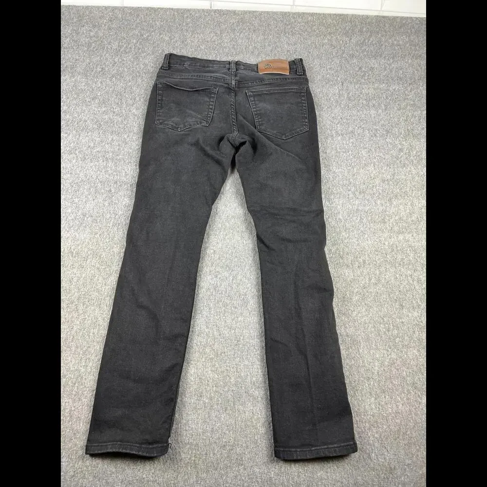 Argonaut Mens Ripped Black Skinny Jeans‎ Sz 32x32
